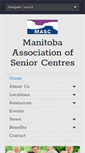 Mobile Screenshot of manitobaseniorcentres.com